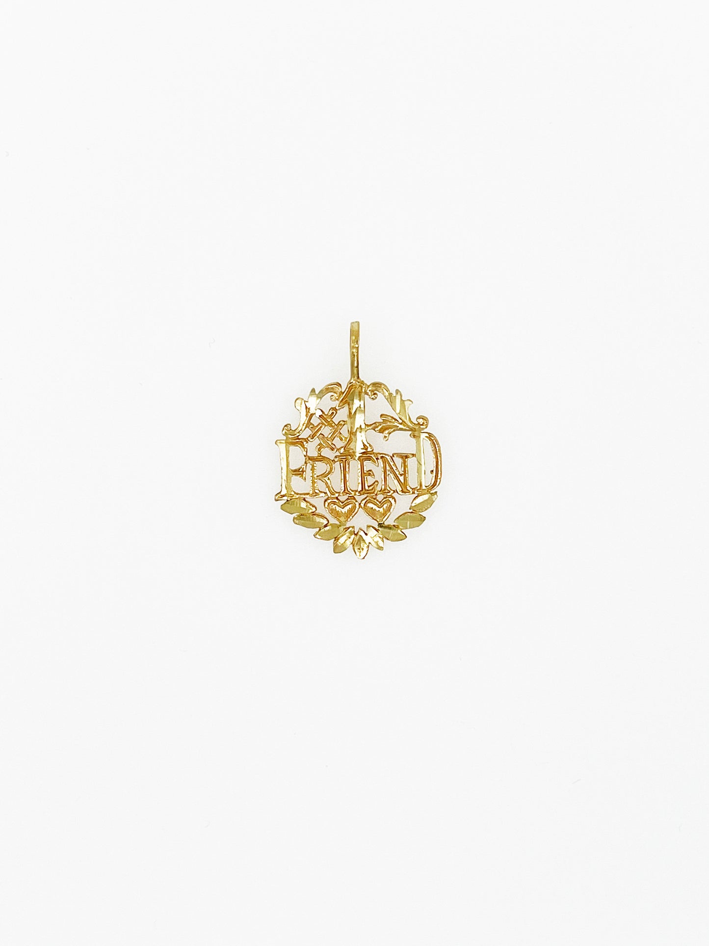 #1 Friend Pendant in 14k Yellow Gold