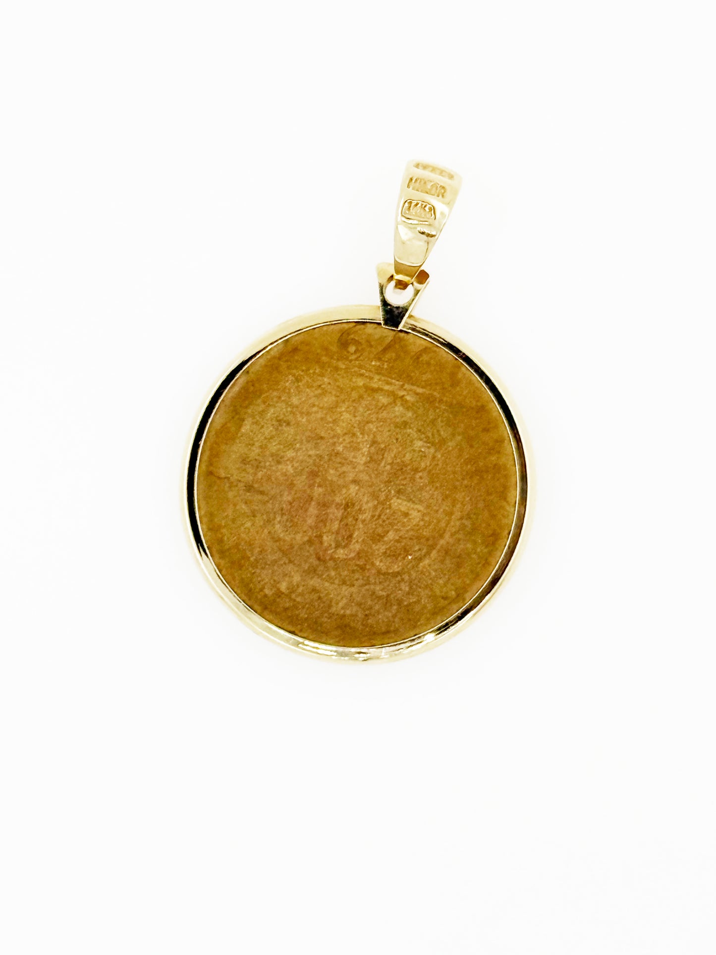 Italian 200 Lira Coin set in 14k Yellow Gold