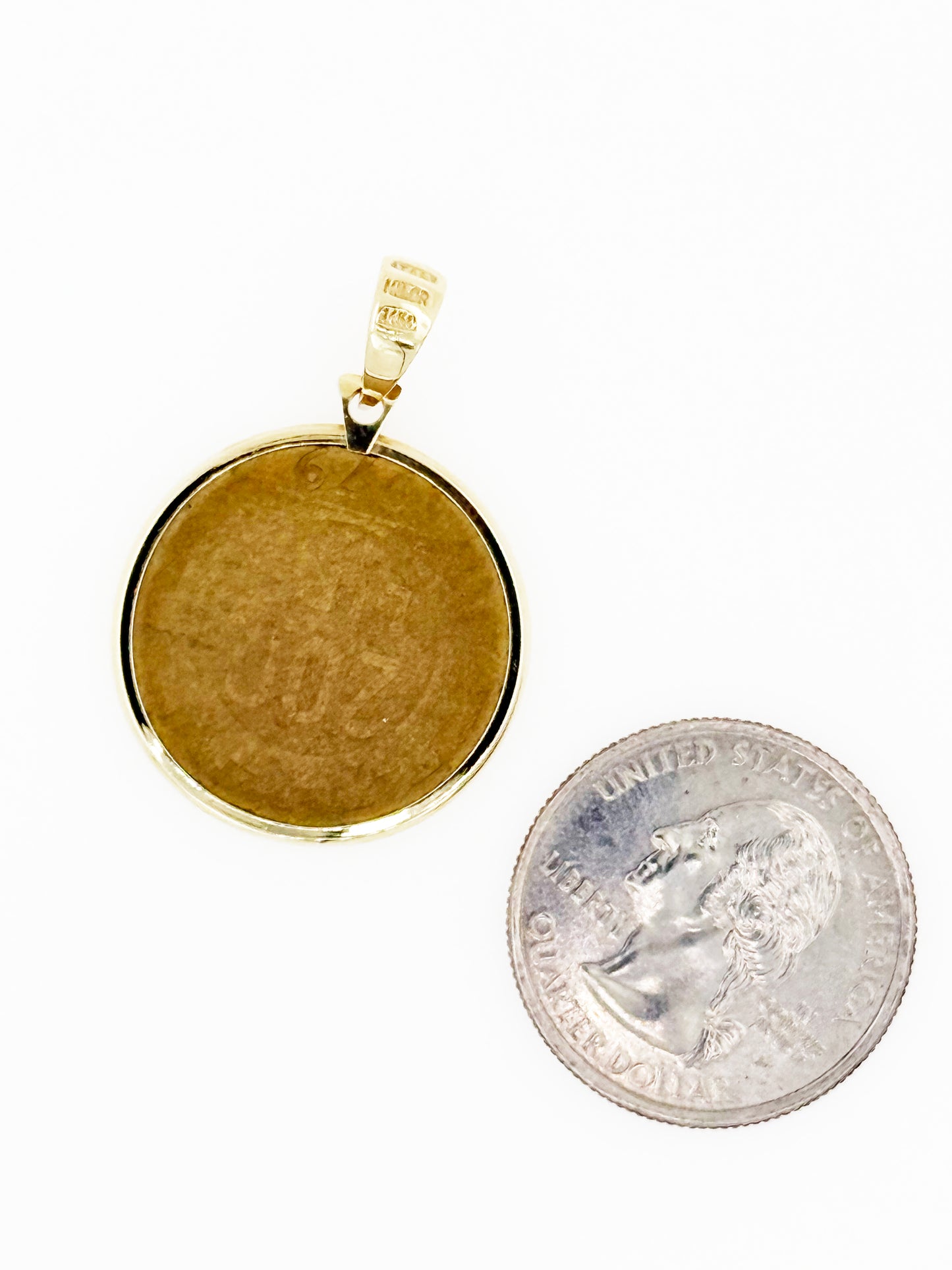 Italian 200 Lira Coin set in 14k Yellow Gold