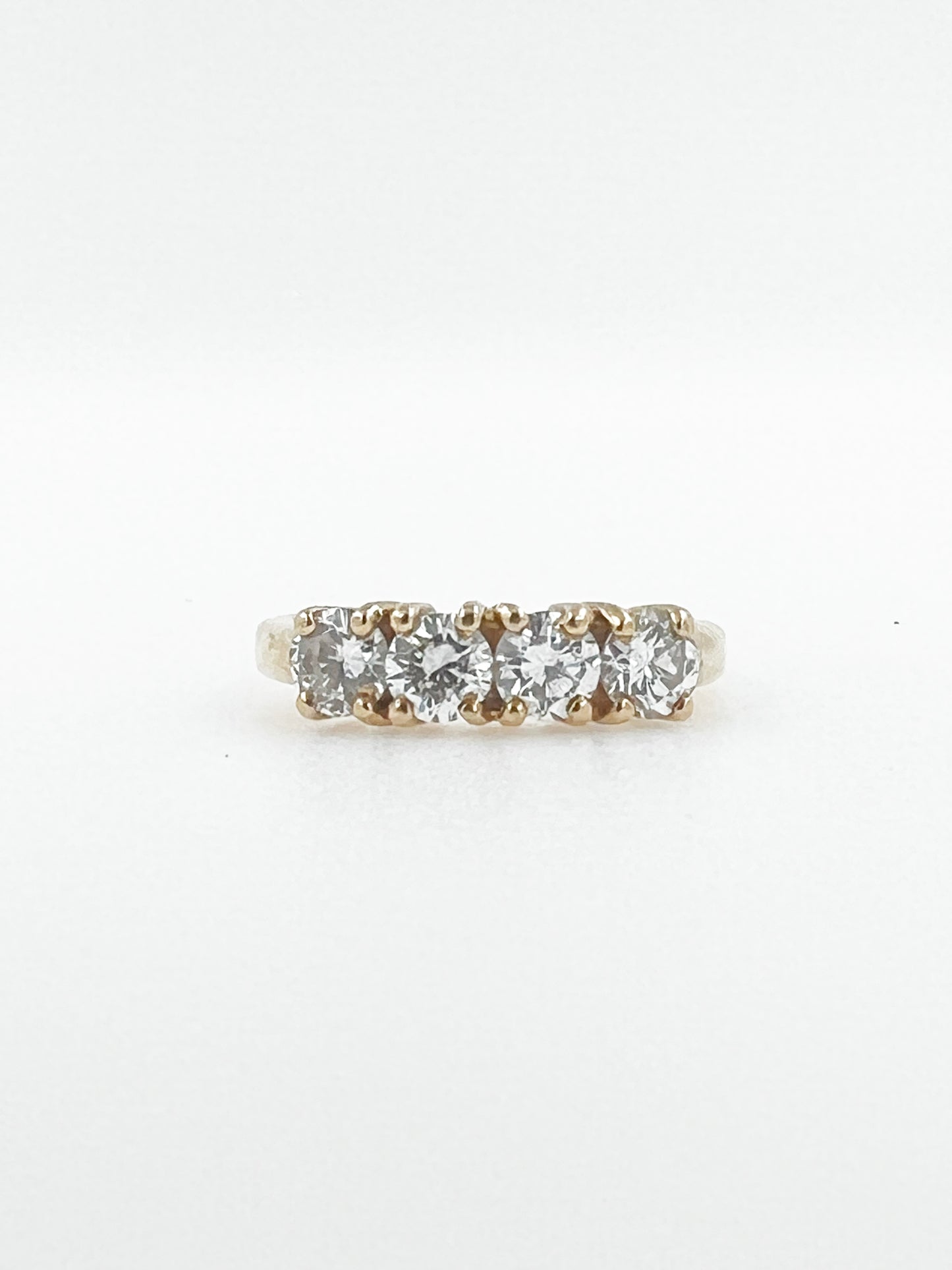 4 Diamond Ring in 14k Yellow Gold