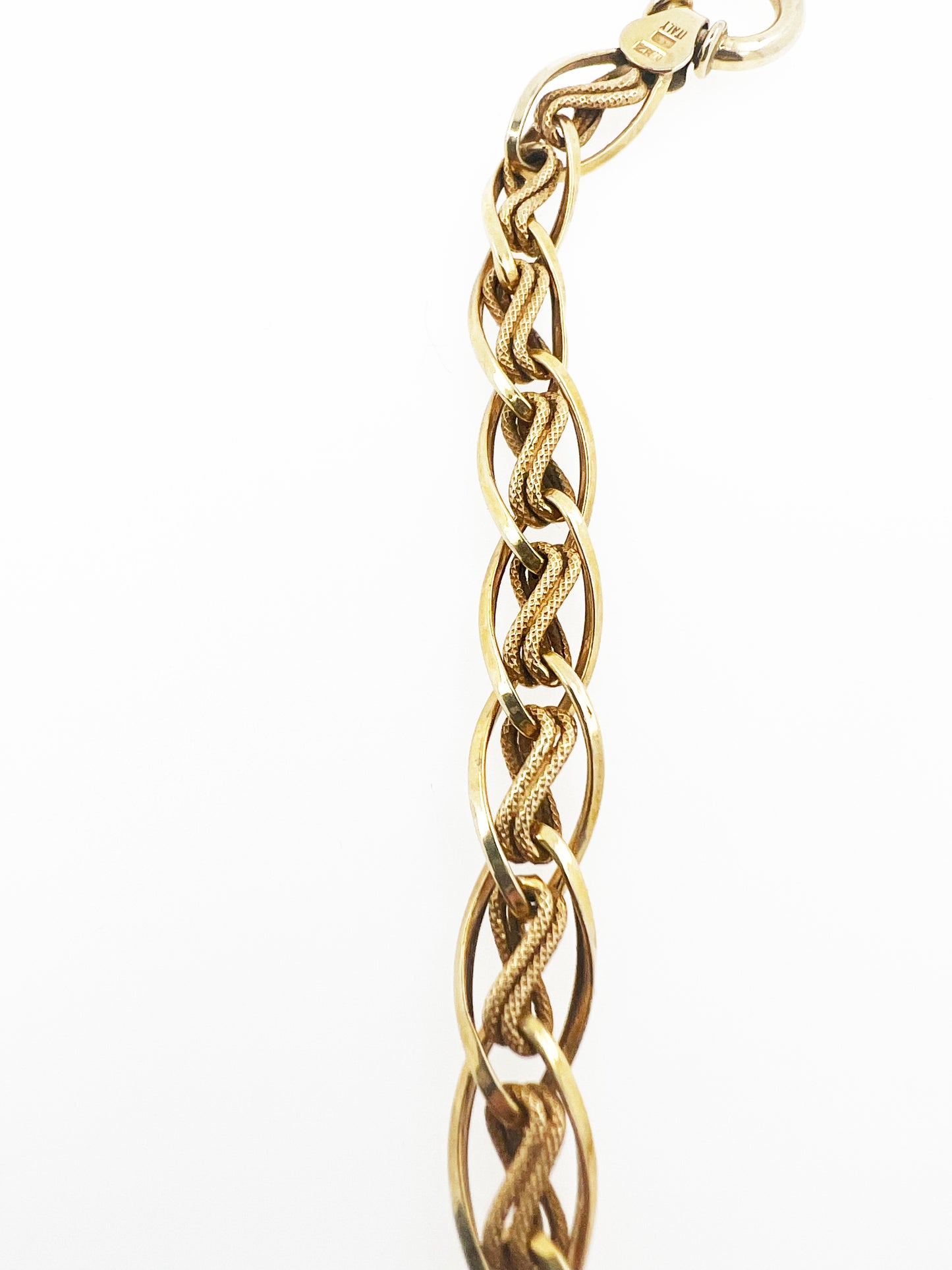 Vintage Italian Link Bracelet in 14k Yellow Gold