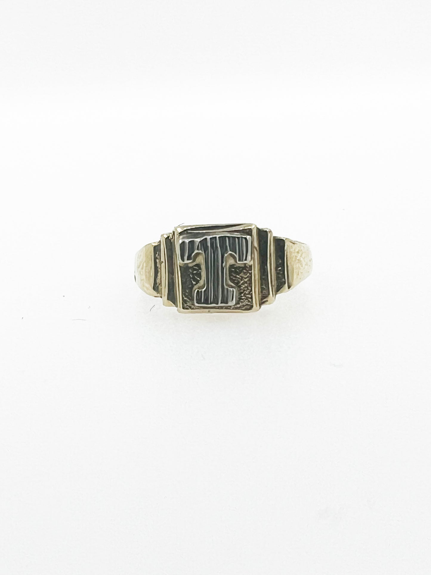 “T” Initial Baby’s Ring in 10k Yellow Gold