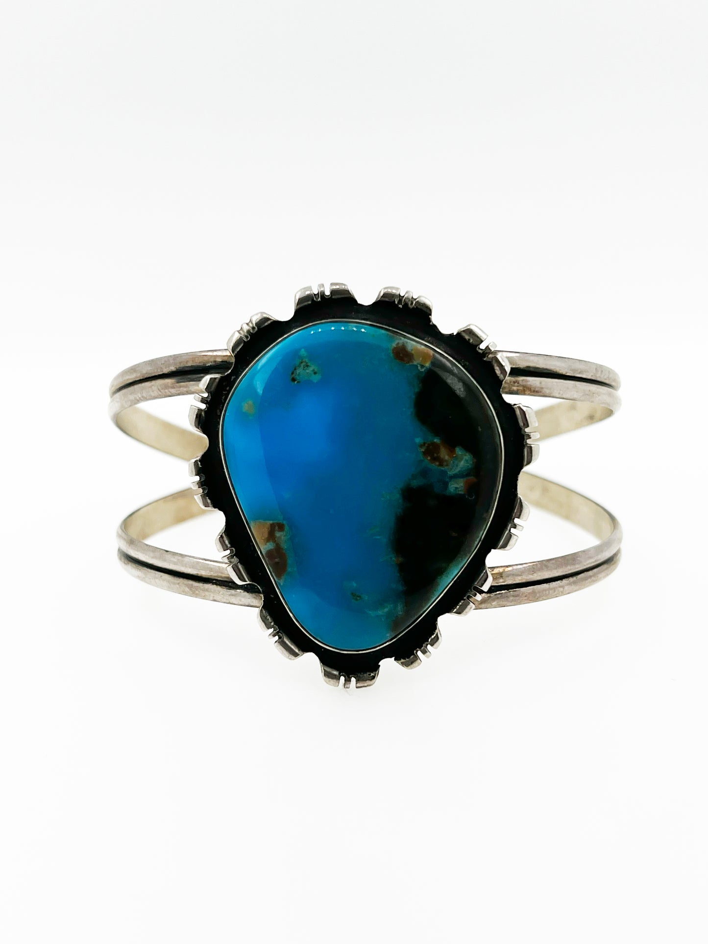 Large Turquoise Cuff in .925 Silver