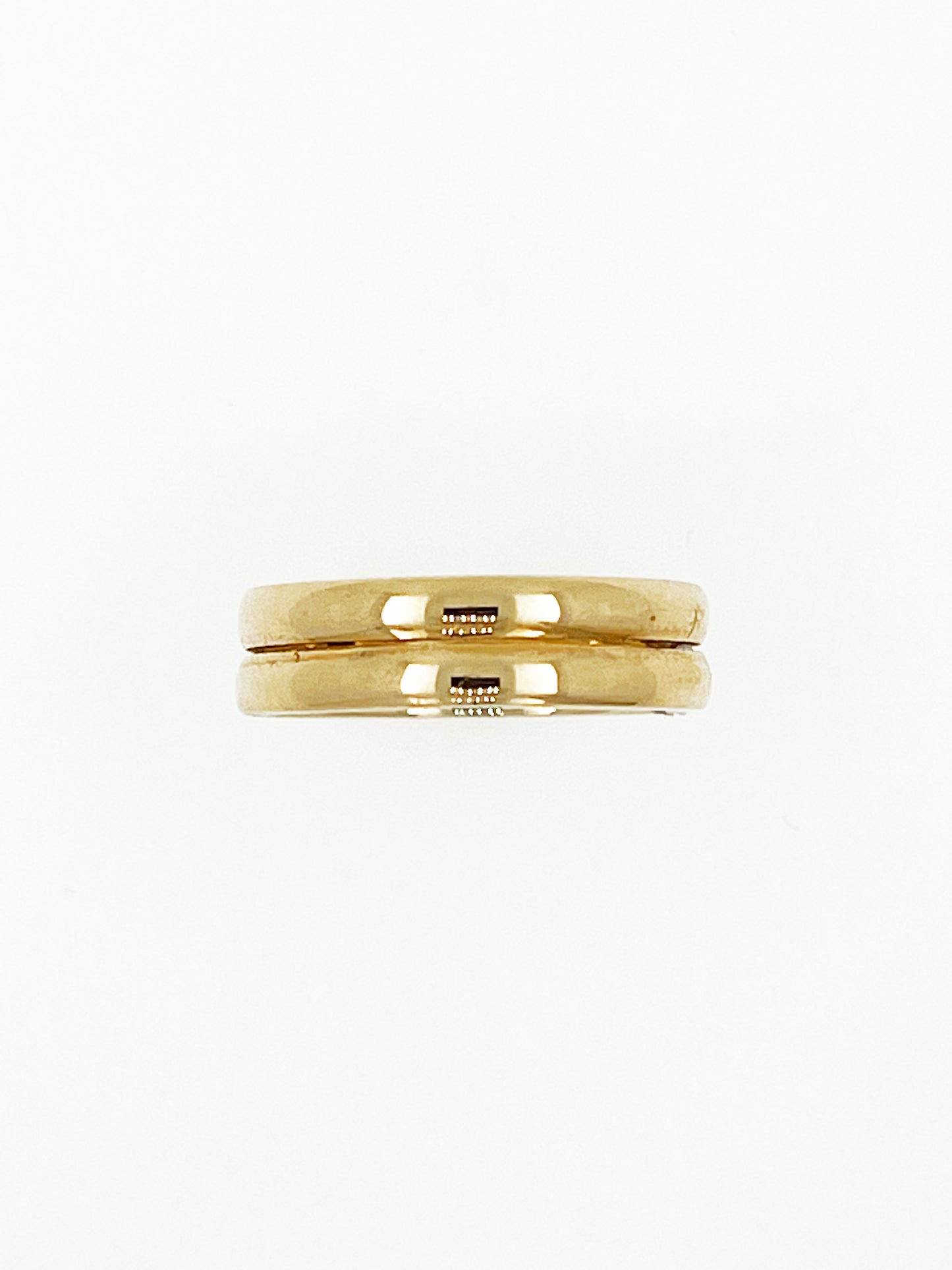 Double Stacked Round Band in 14k Yellow Gold By Maxwell The Jeweler