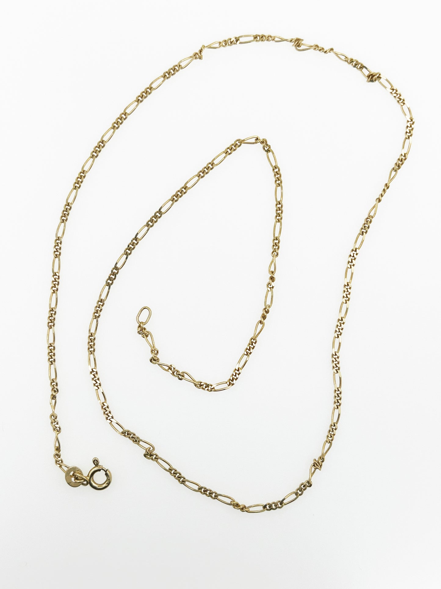 Figaro Link Chain in 14k Yellow Gold 20”