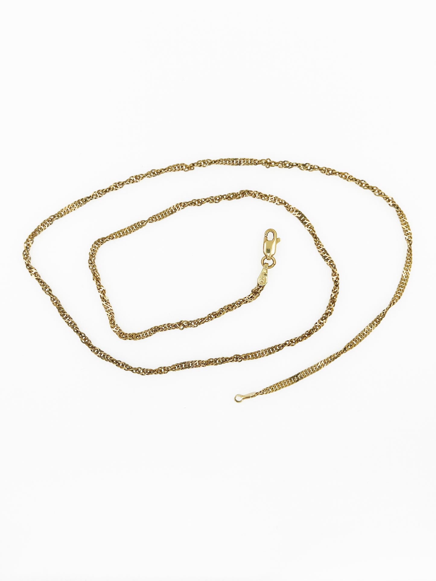 Twisty Link Chain in 14k Yellow Gold 18”