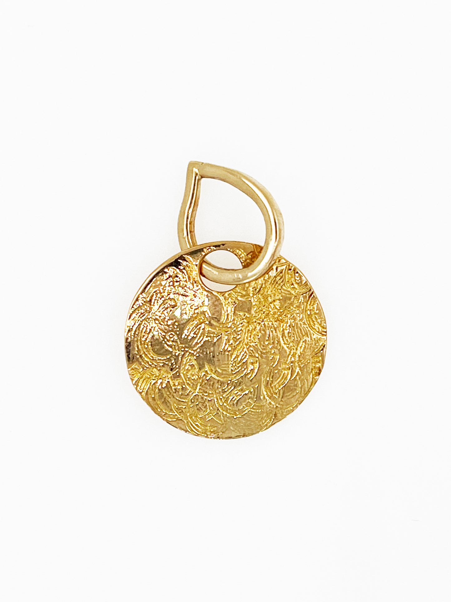 Holographic Horseshoe Pendant in 14k Gold By Maxwell The Jeweler