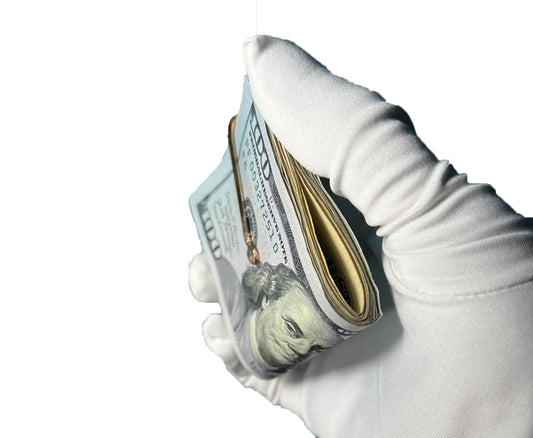 Minimalist Money Clip in 10k Yellow Gold By Maxwell The Jeweler