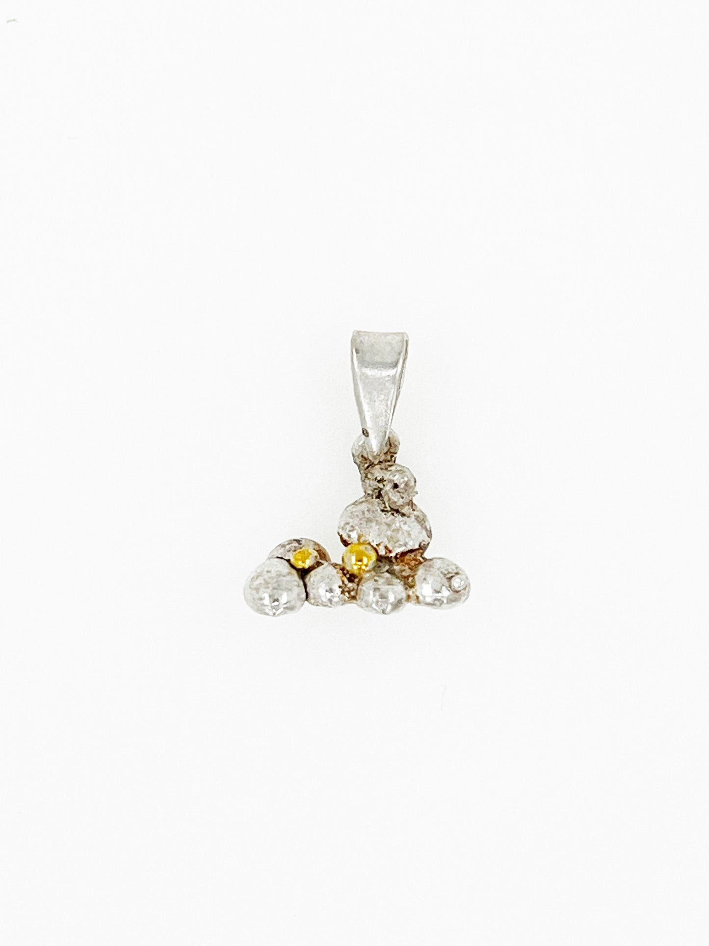 Golden Nugget Rock-pile in .999 Silver & 24k Gold By Maxwell The Jeweler