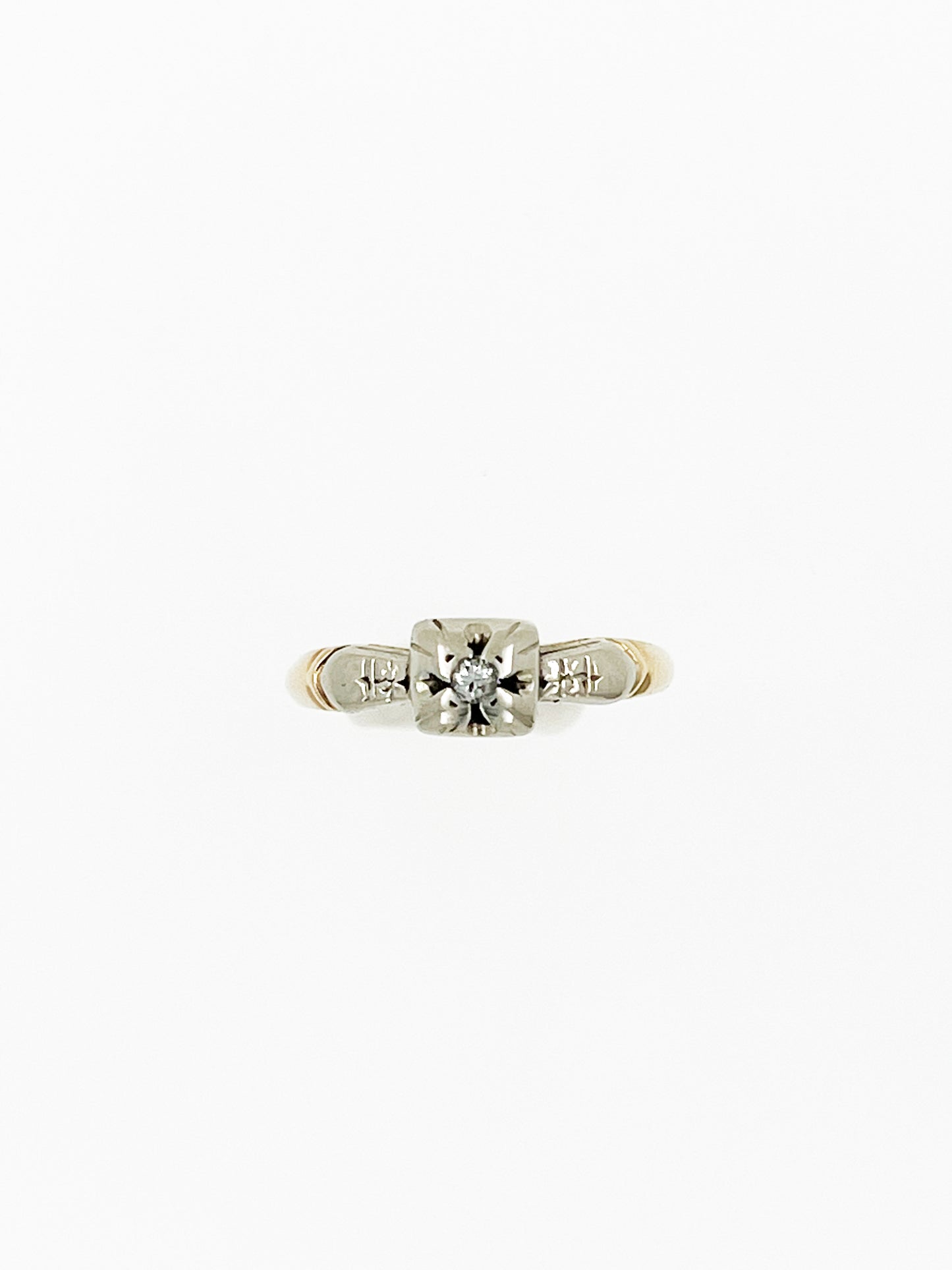Victorian Era Diamond Ring in 14k Gold