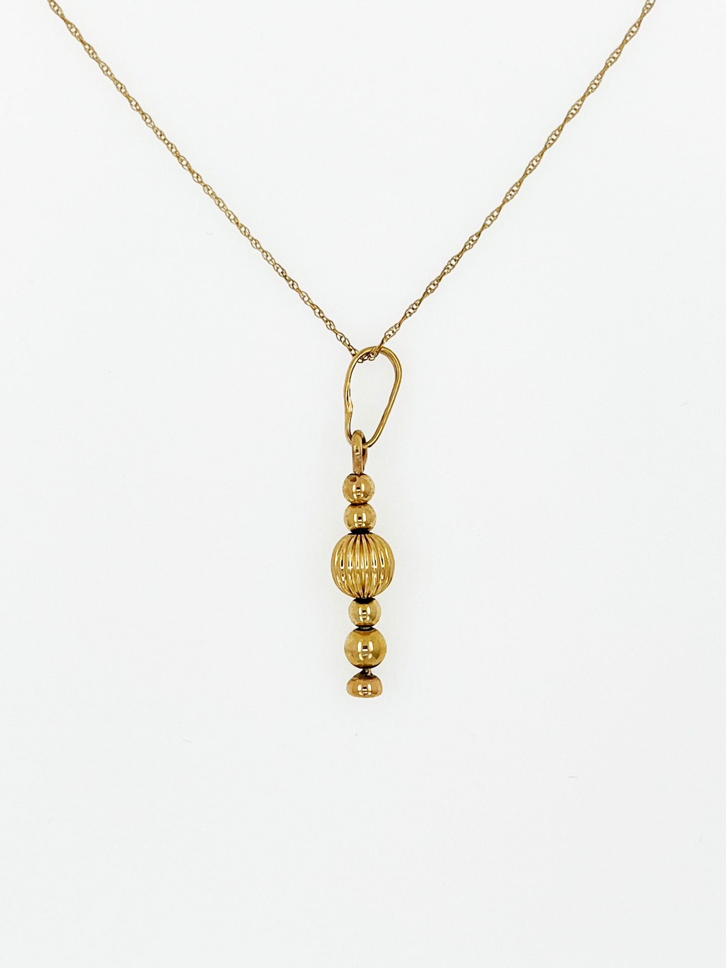 Victorian Style Ornament Pendand in 14k Yellow Gold By Maxwell The Jeweler