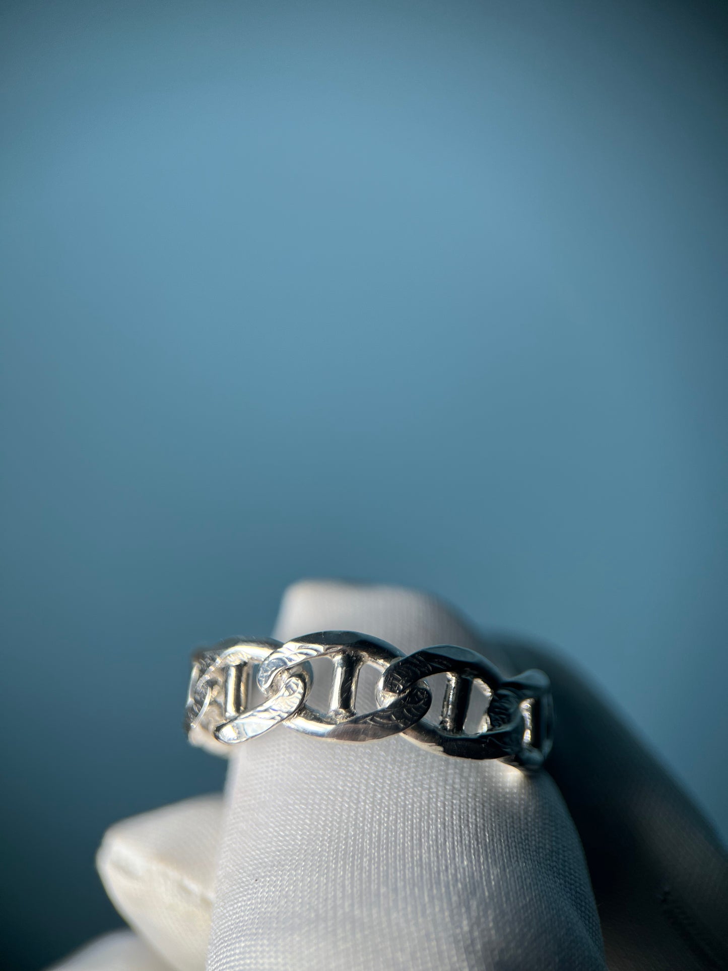 Mariner Link Ring in .925 Silver By Maxwell The Jeweler