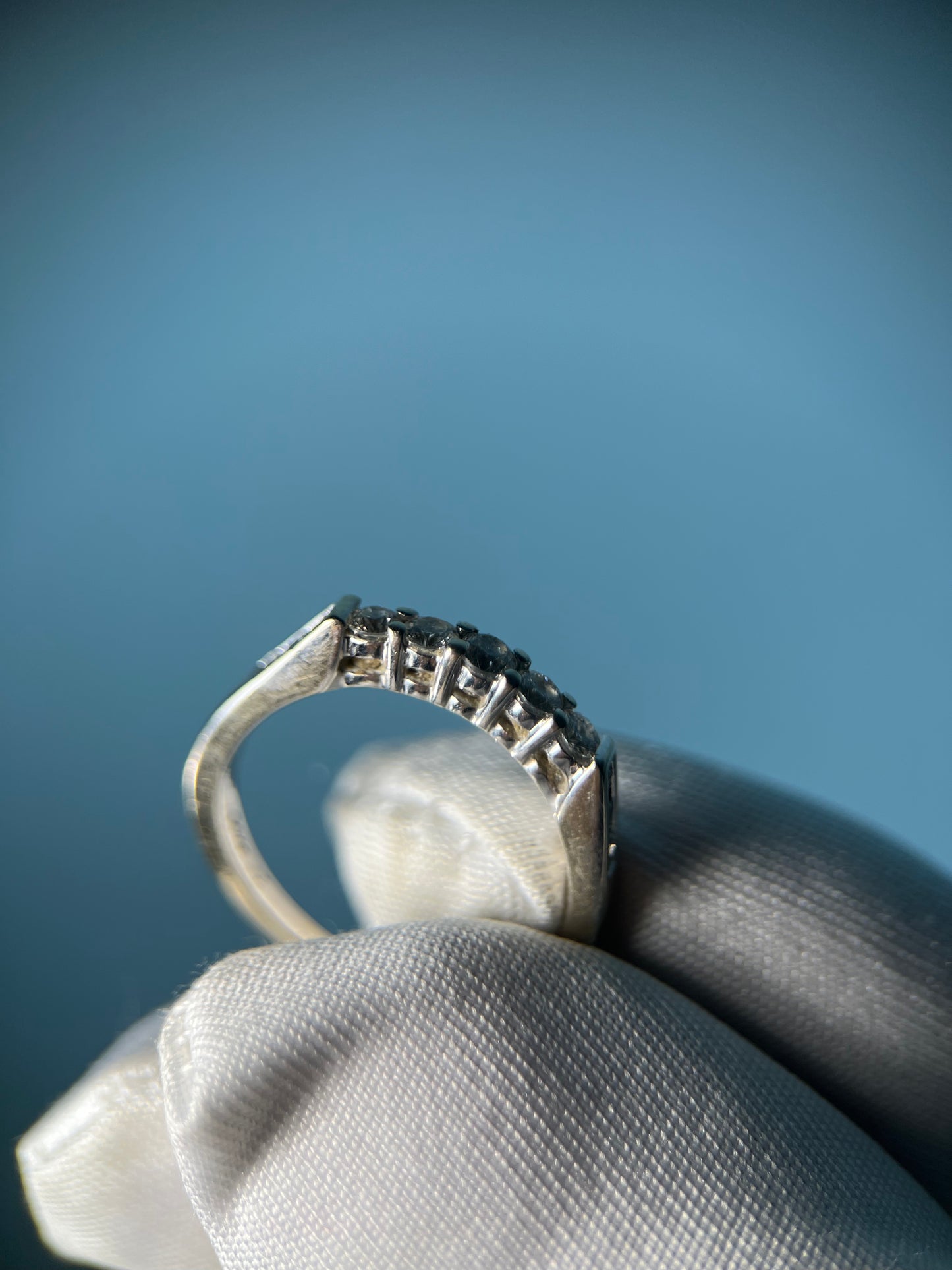 Diamond Stacker Band in 14k White Gold