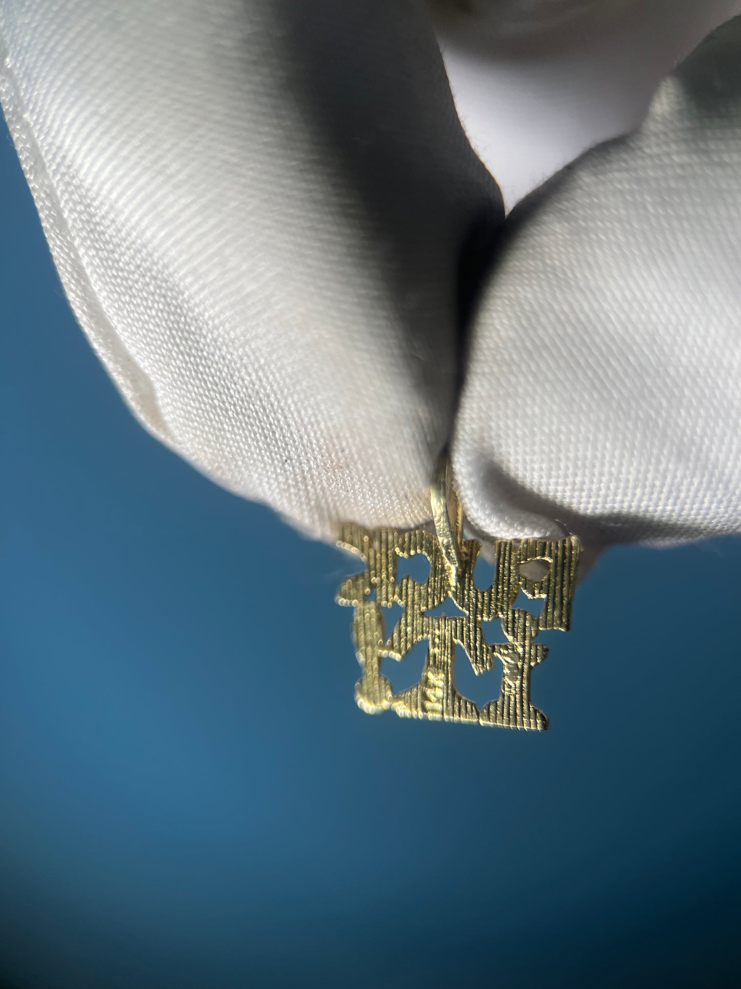 “Fuck it!” Pendant in 14k Yellow Gold