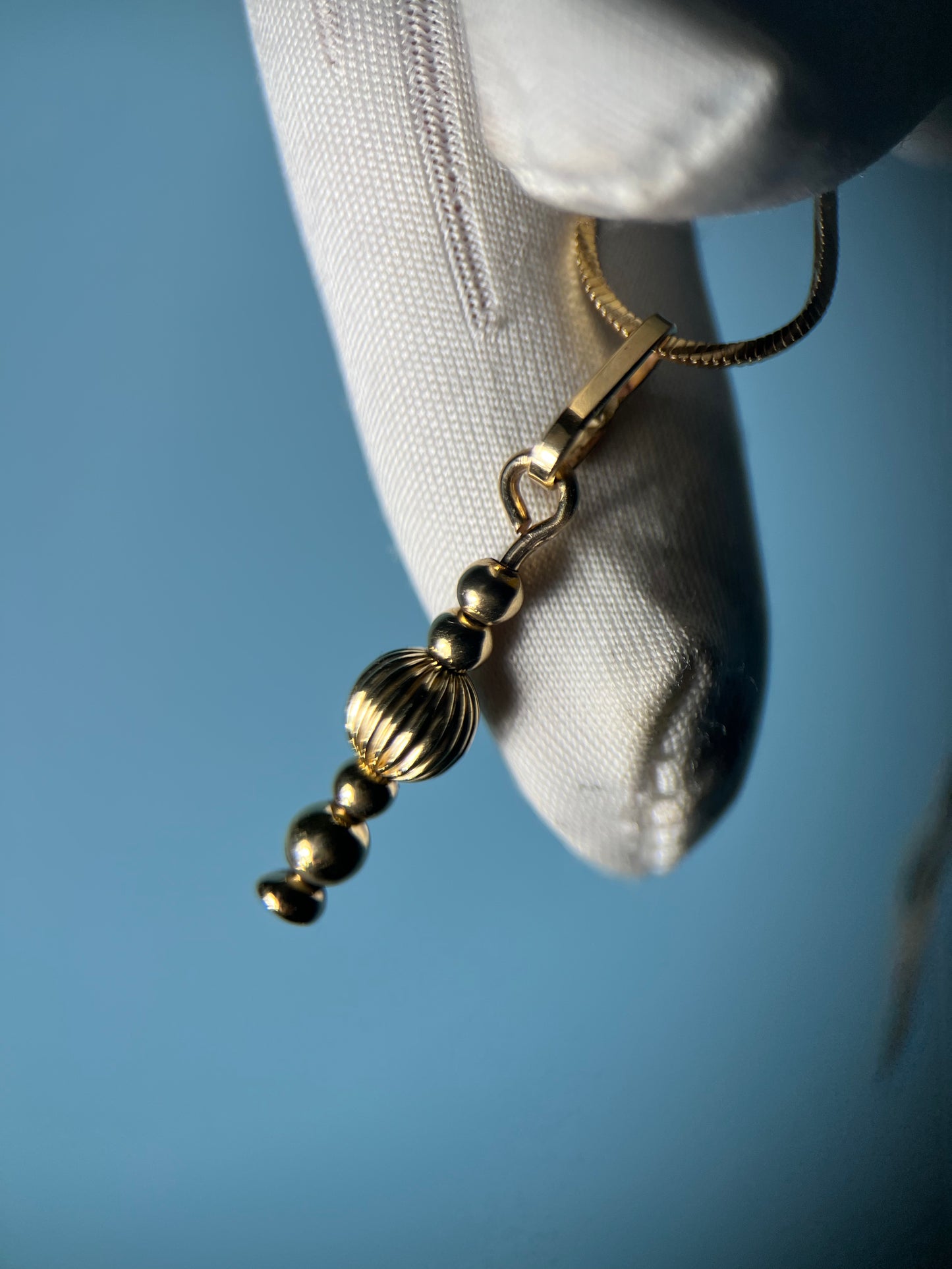 Victorian Style Ornament Pendand in 14k Yellow Gold By Maxwell The Jeweler