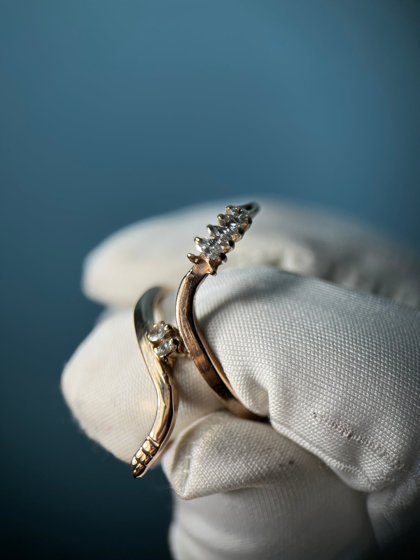 Diamond-Headed Serpent Ring in 10k Yellow Gold By Maxwell The Jeweler
