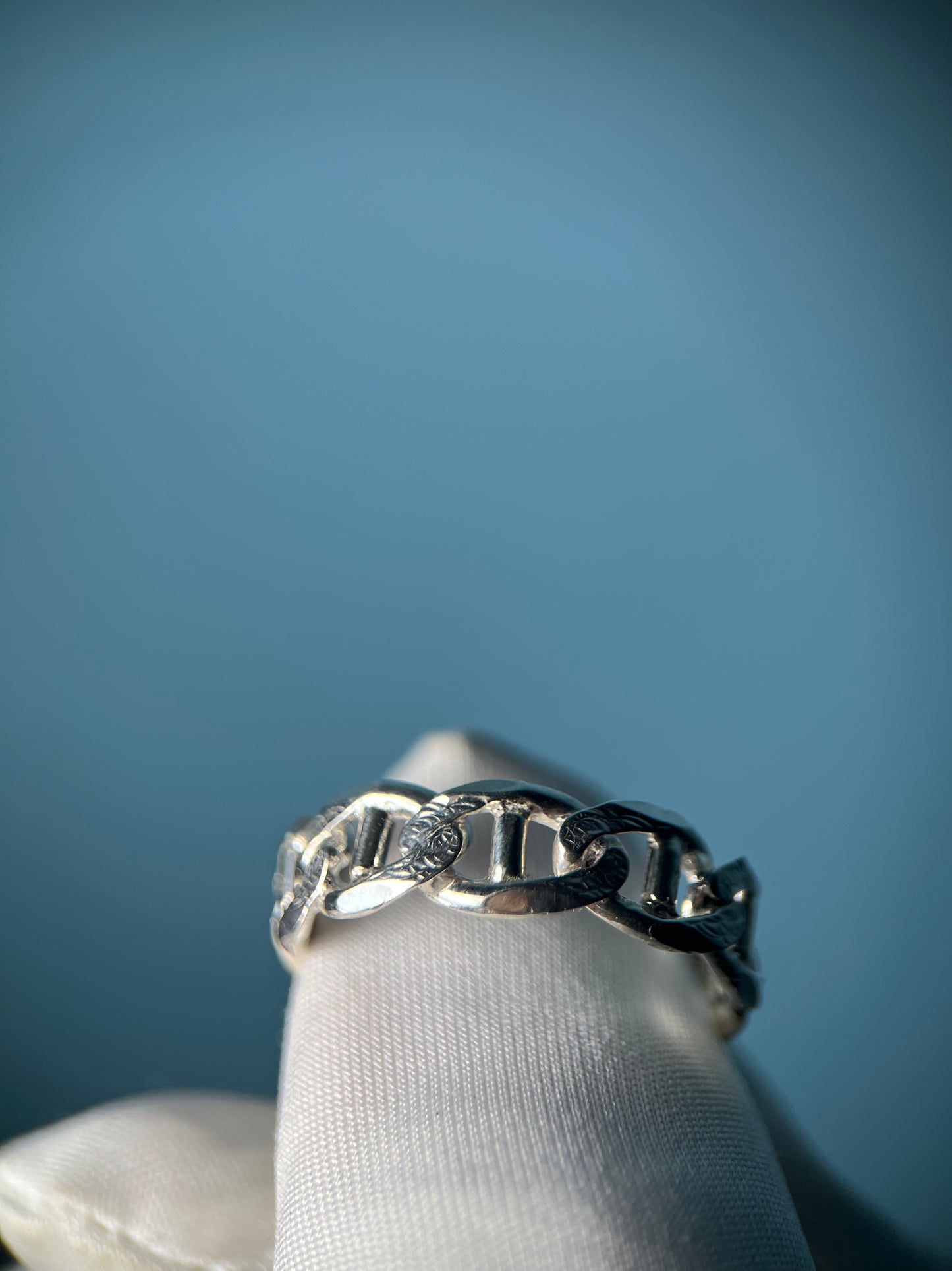 Mariner Link Ring in .925 Silver By Maxwell The Jeweler
