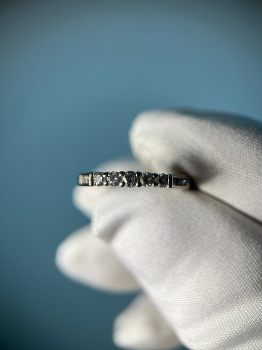 Diamond Stacker Band in 14k White Gold