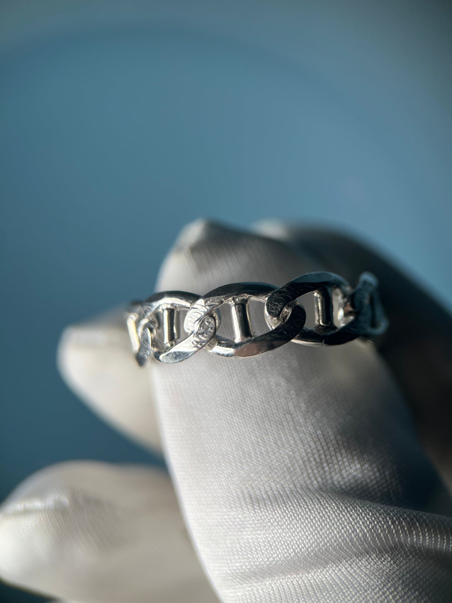 Mariner Link Ring in .925 Silver By Maxwell The Jeweler