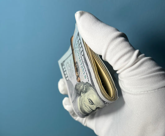 Minimalist Money Clip in 10k Yellow Gold By Maxwell The Jeweler