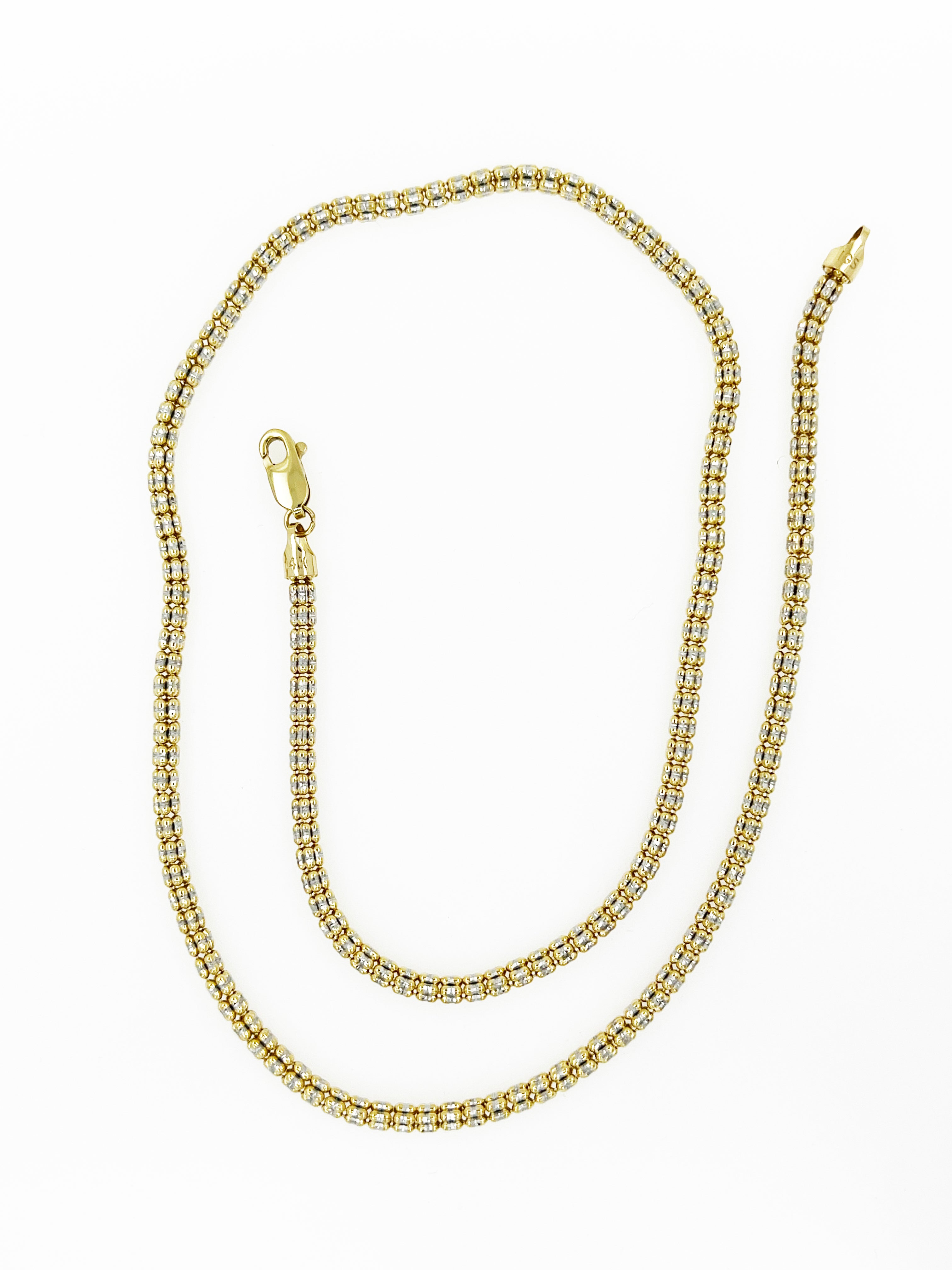 3.3mm Sparkle Ice Link Chain in 14k Gold (20