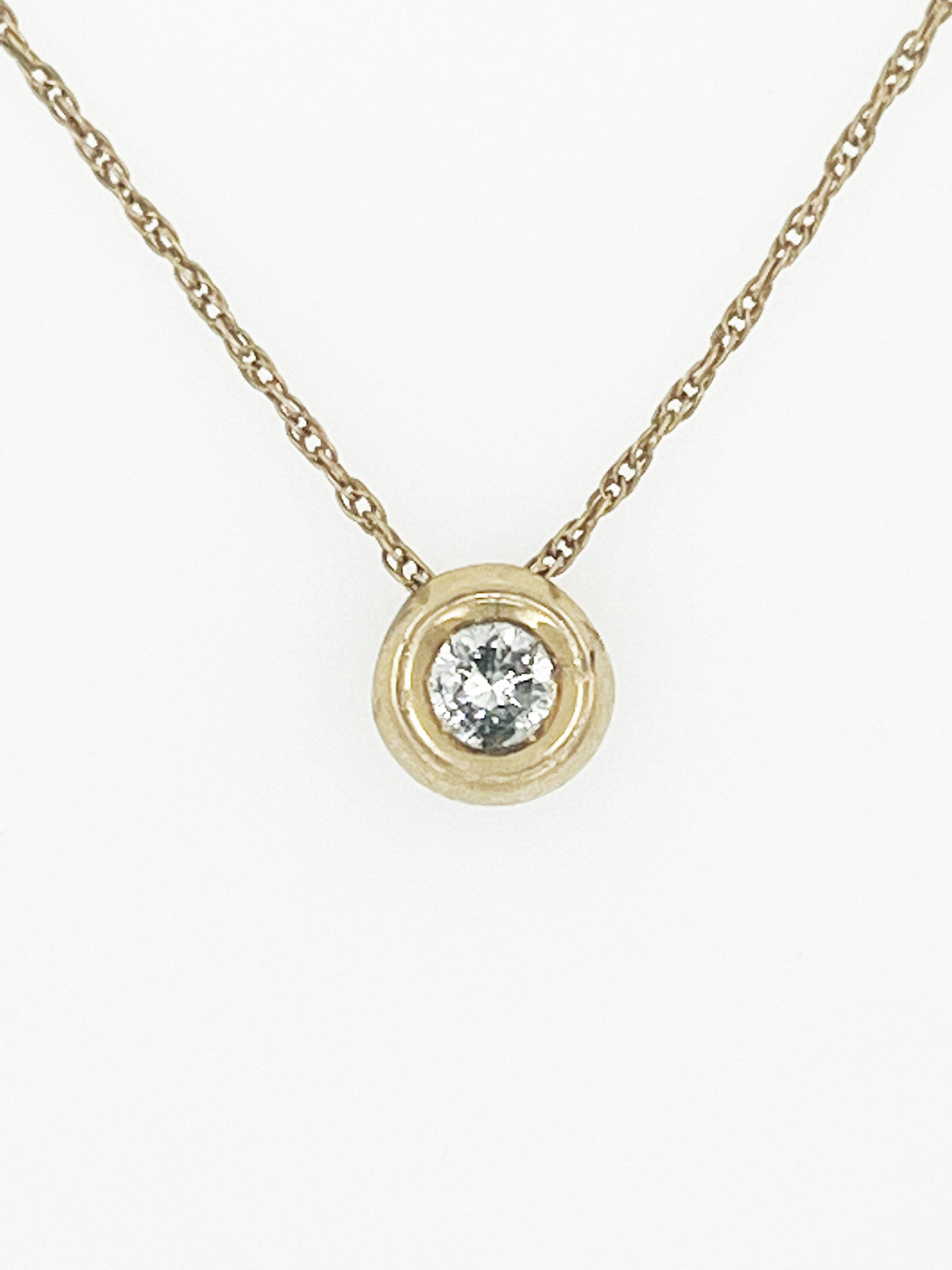1/5 Carat Diamond Journey Pendant Necklace in Gold (Silver Chain Inclu –  FINEROCK
