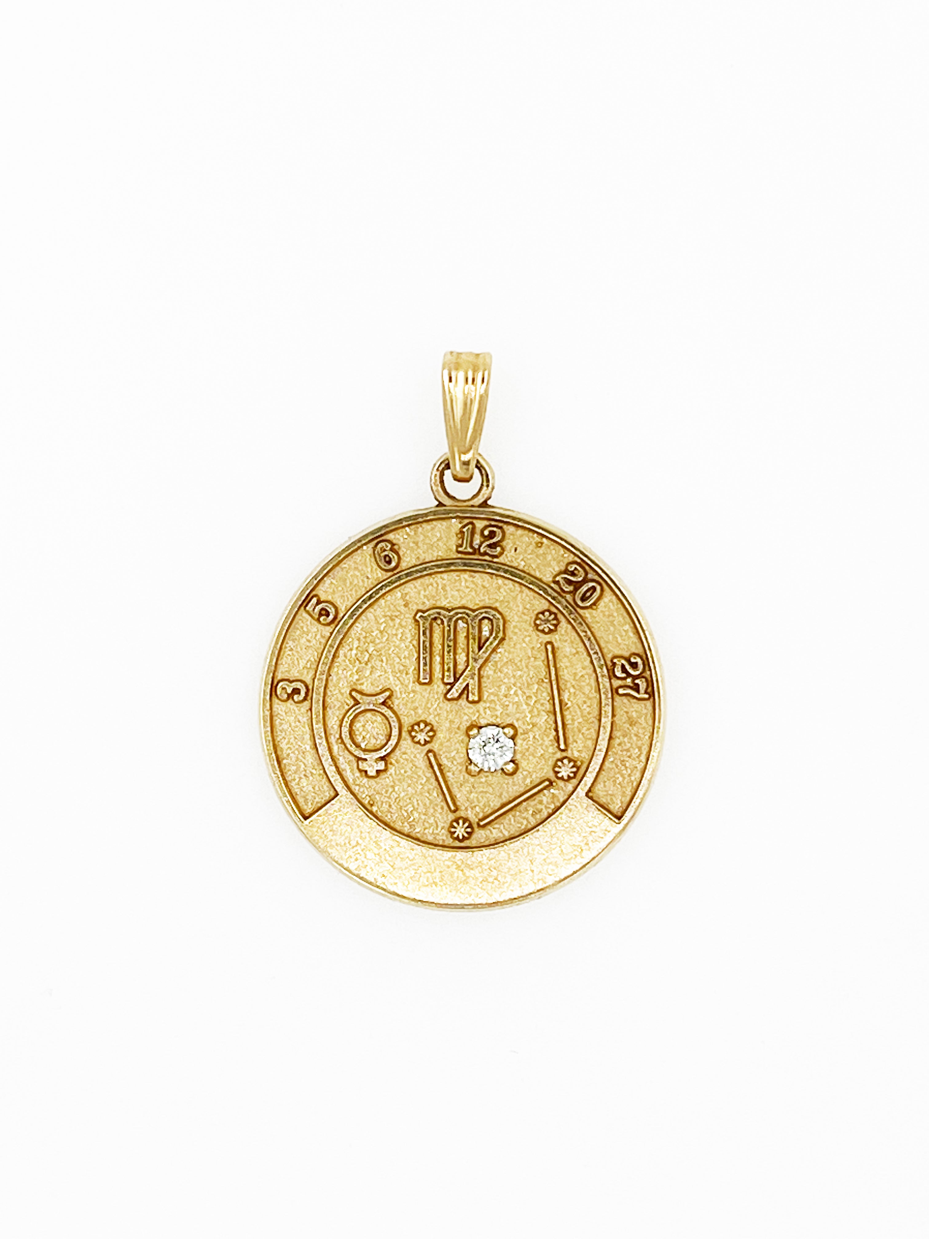 14k gold virgo deals pendant