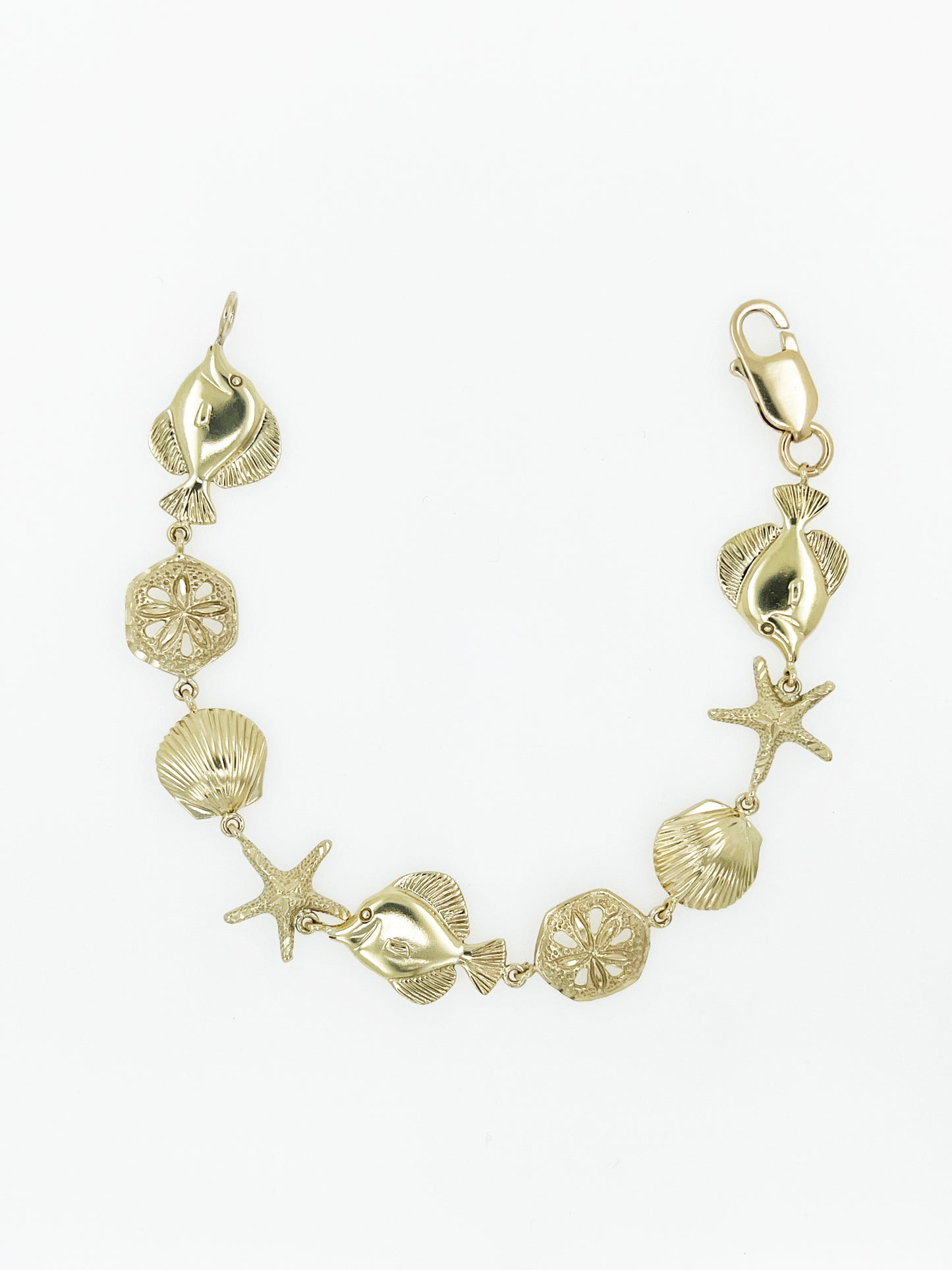 Aurafin 1993 Sea Life Bracelet in 14k Yellow Gold