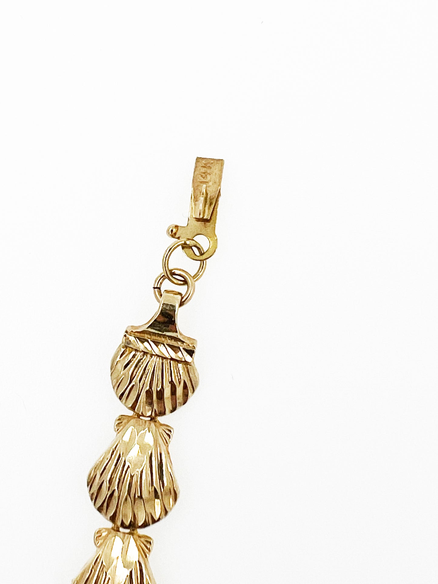 Sea Scallop Shell in 14k Yellow Gold