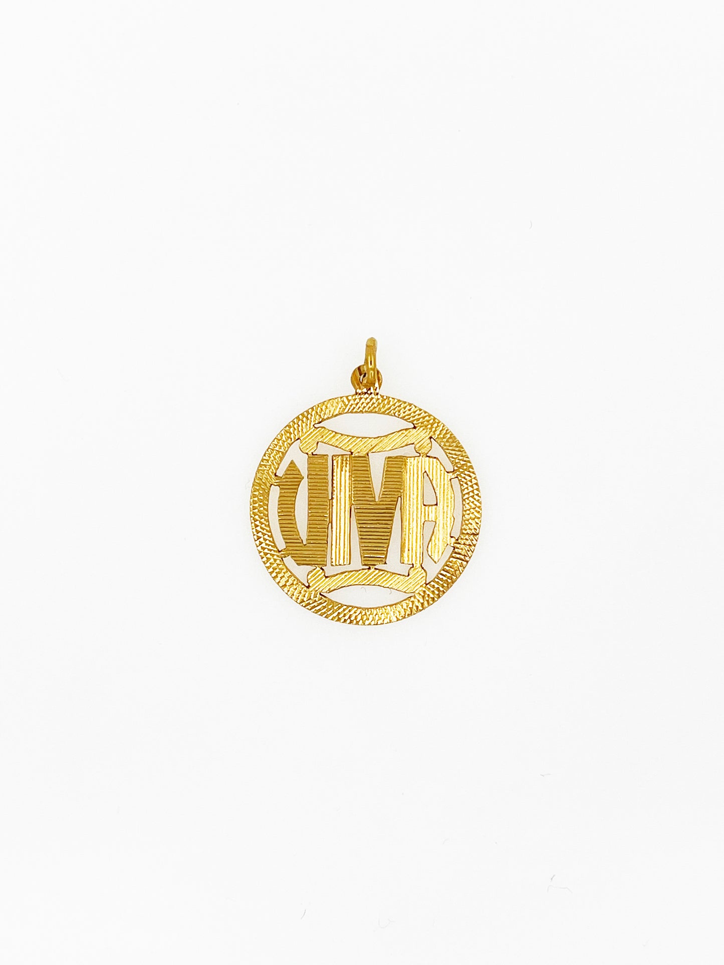 Round "VIVA" Pendant in 22k Yellow Gold