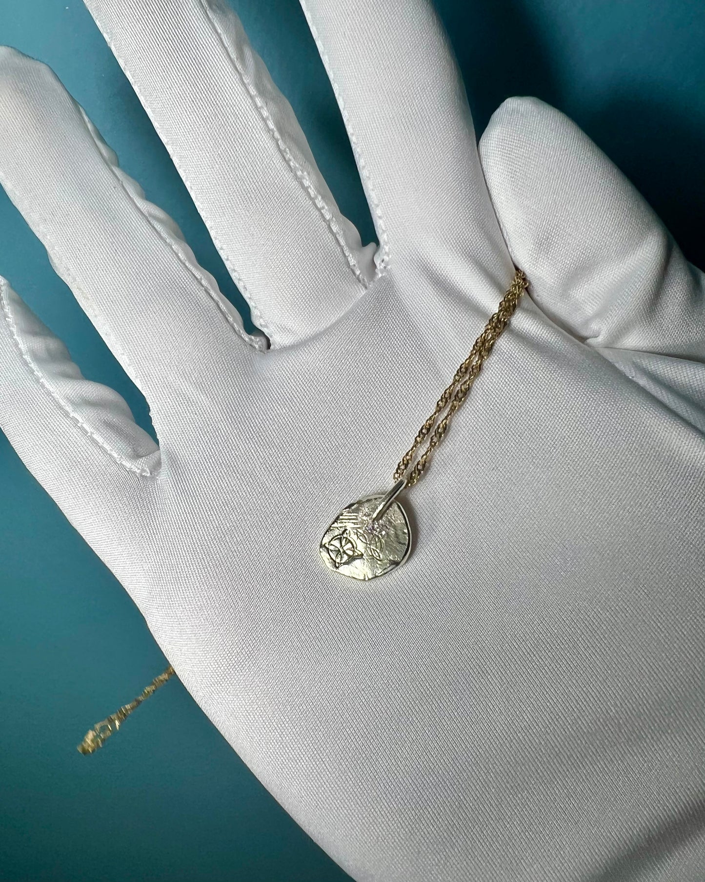 Sunken Treasure Pendant in 14k Gold By Maxwell The Jeweler
