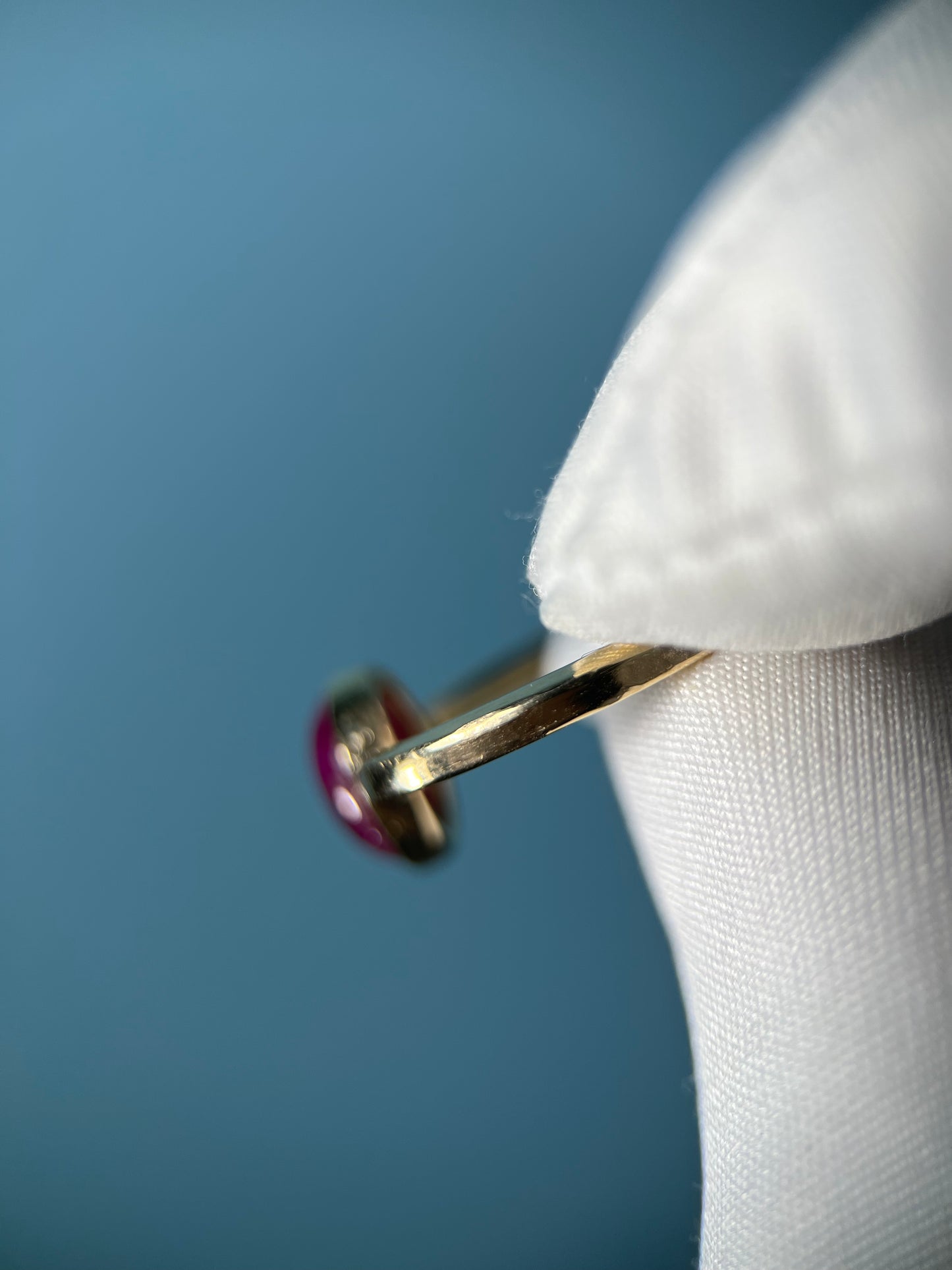 Ruby Croupier Ring in 14k Yellow Gold By Maxwell The Jeweler