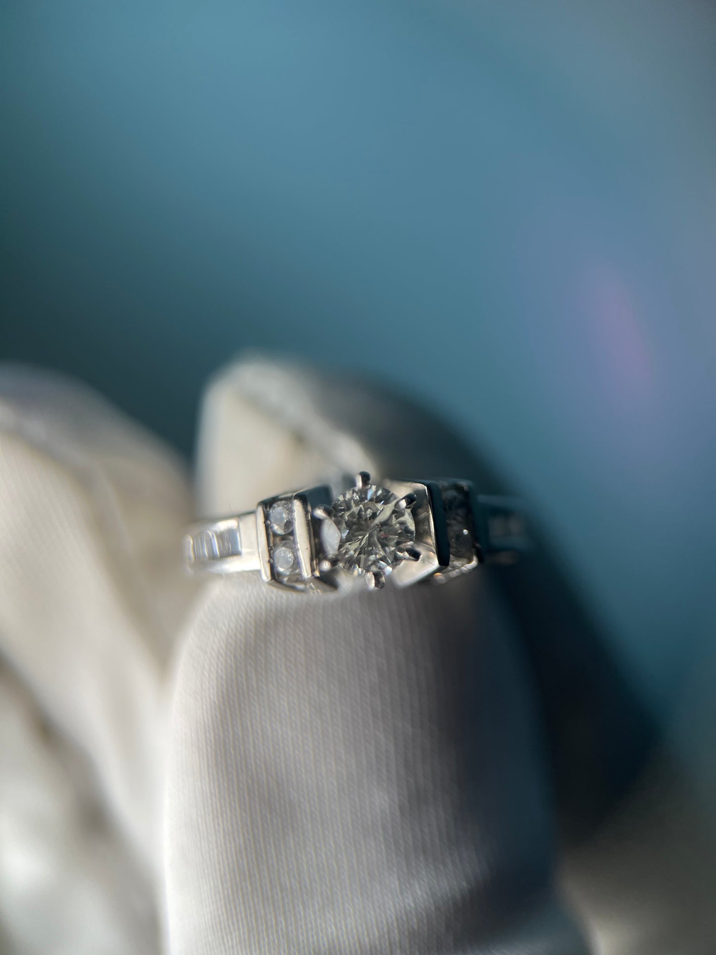 Diamond Engament Ring in Platinum