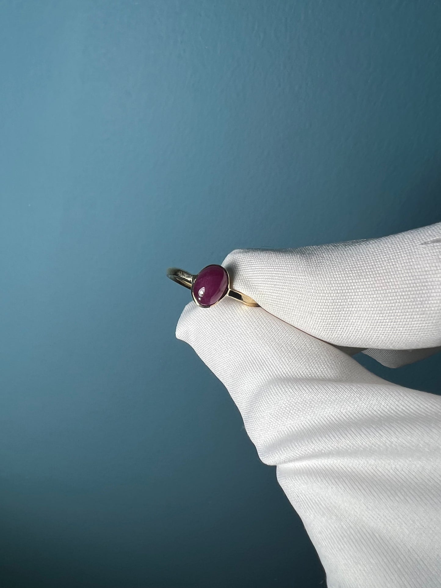 Ruby Croupier Ring in 14k Yellow Gold By Maxwell The Jeweler