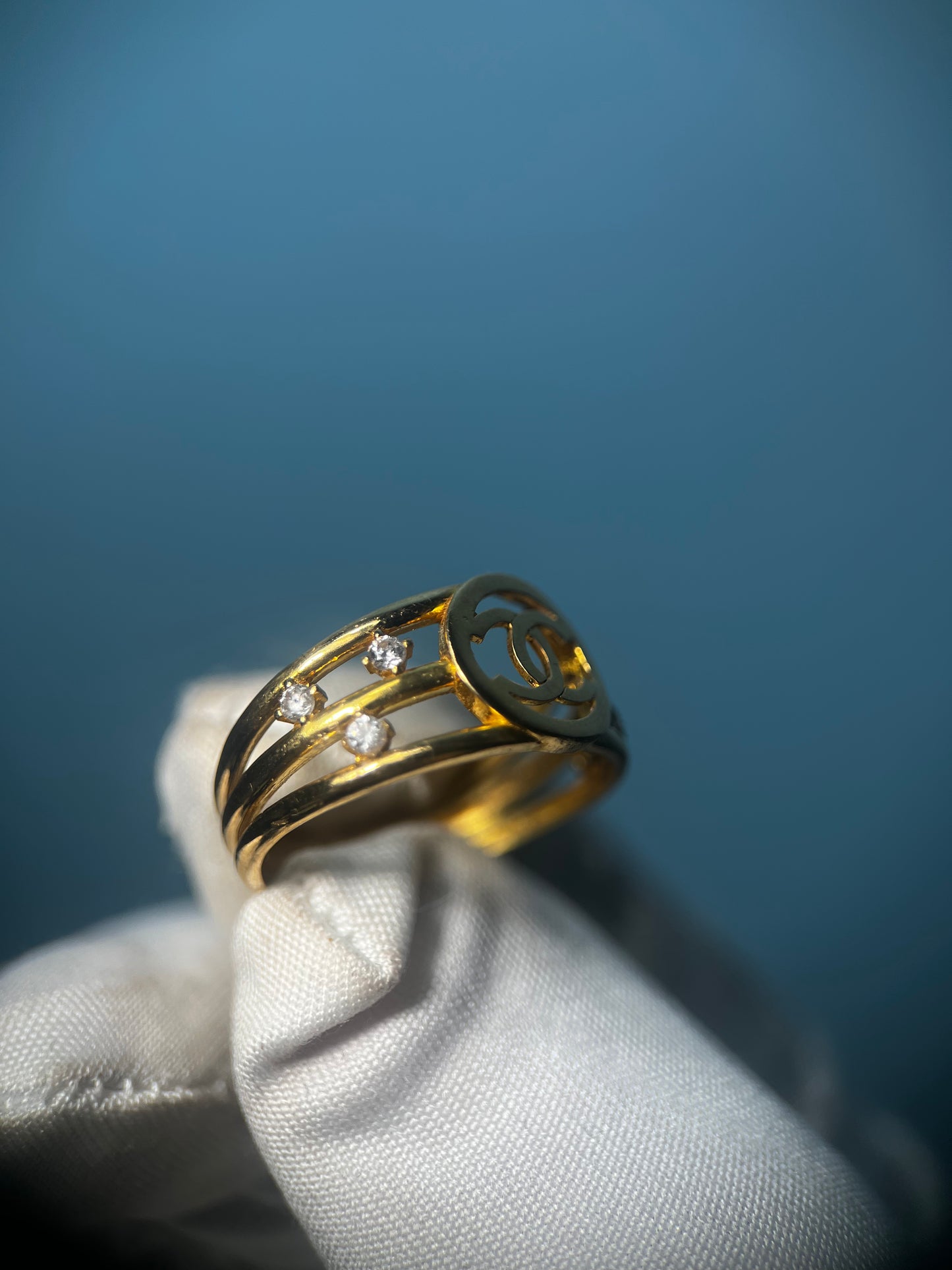 Designer Ring in 21k Yellow Gold