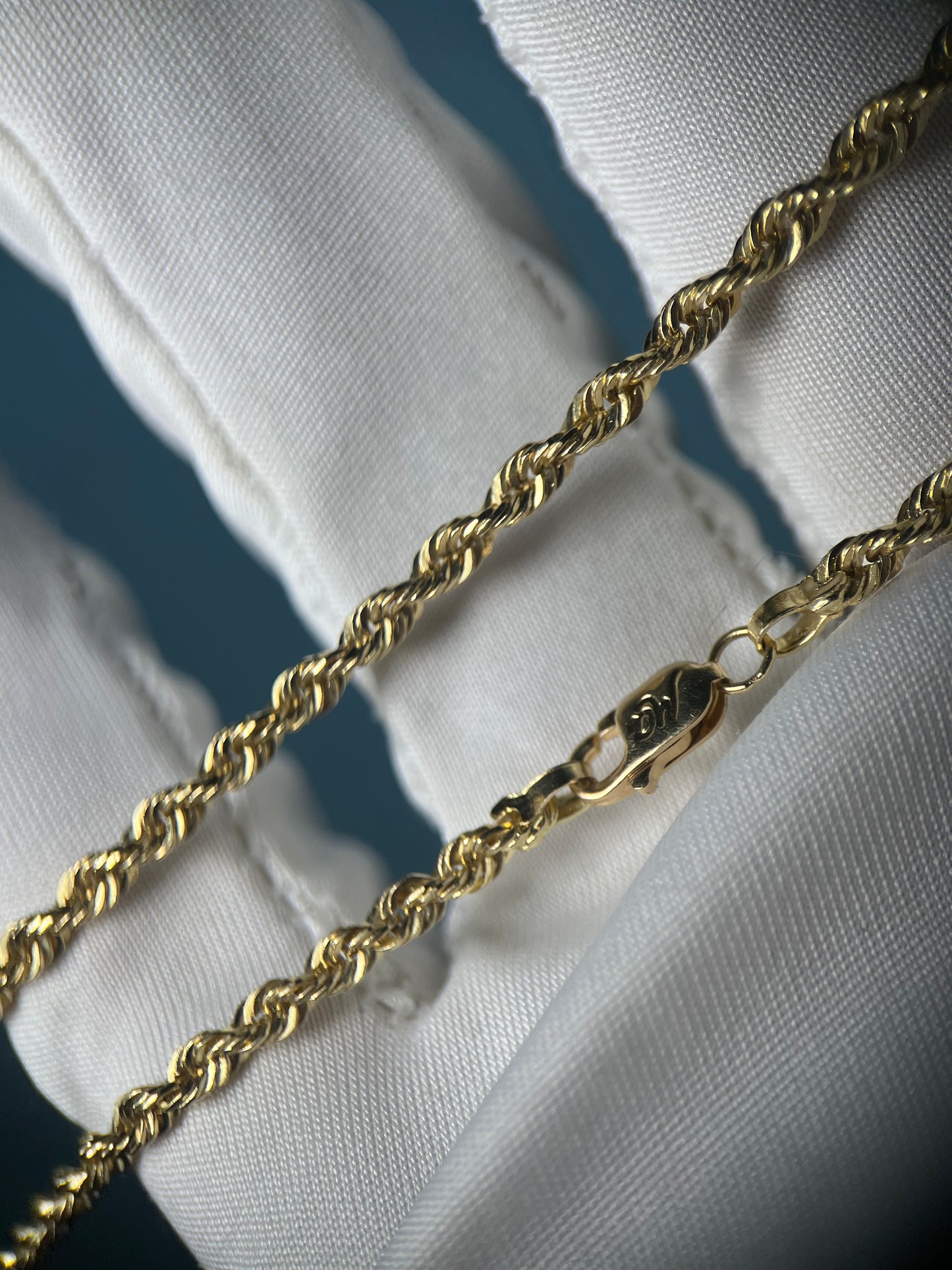 Michael Anthony Solid Rope Chain in 14k Yellow Gold