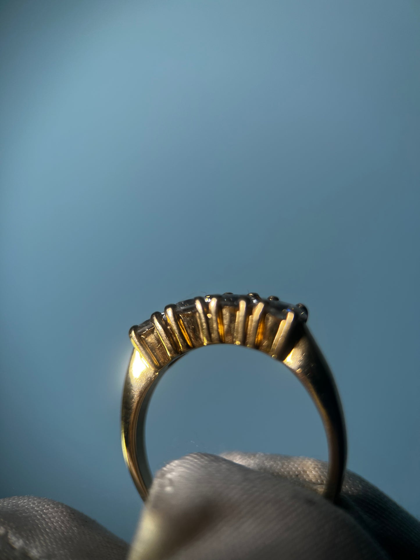 4 Diamond Ring in 14k Yellow Gold